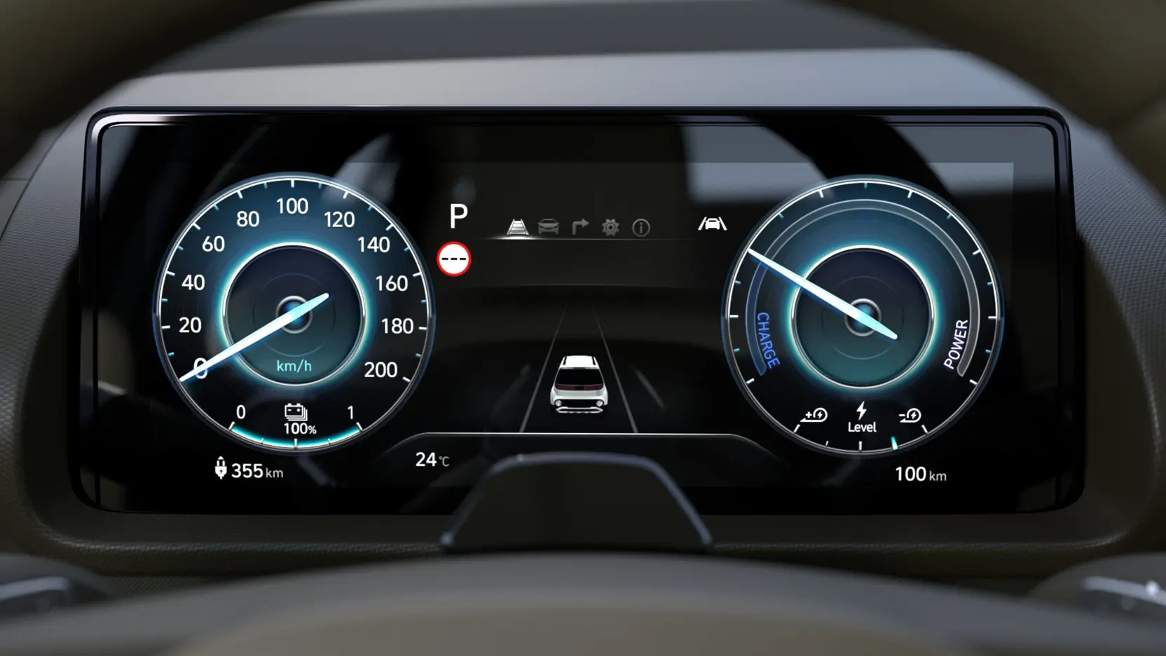 Hyundai INSTER 2024 Interior SHOT22 Digital Cluster Type1